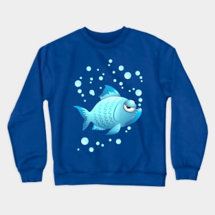 Grumpy fish Crewneck Sweatshirt